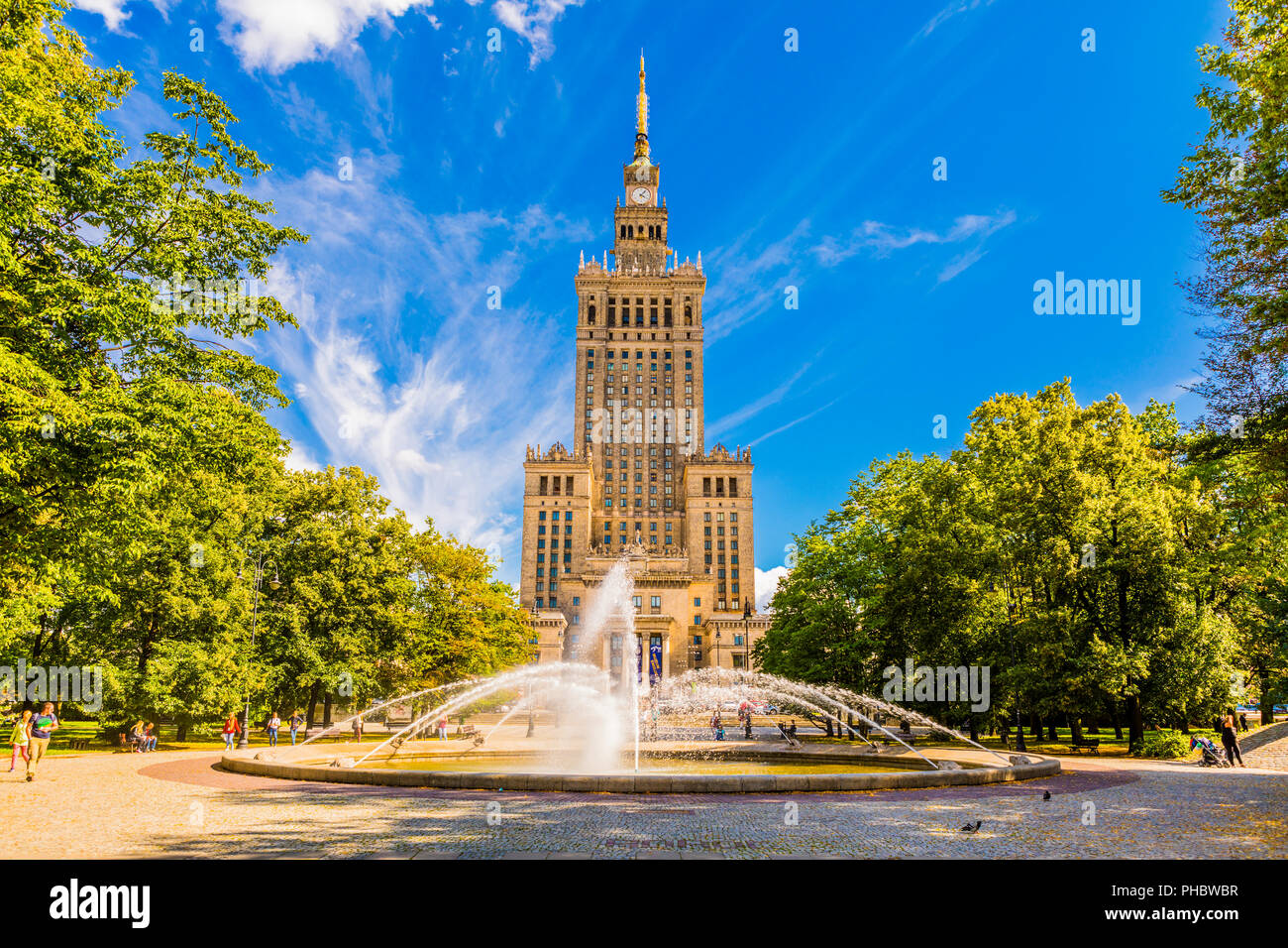 Palace Of Culture And Science City Centre Warsaw Poland Europe 