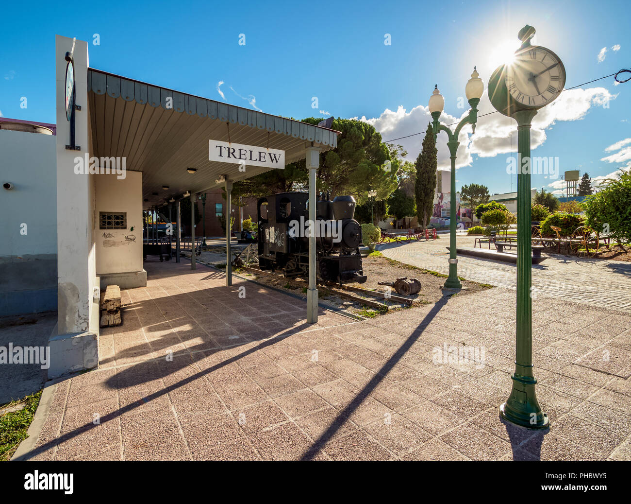 Old Train Station, Trelew, The Welsh Settlement, Chubut Province, Patagonia, Argentina, South America Stock Photo