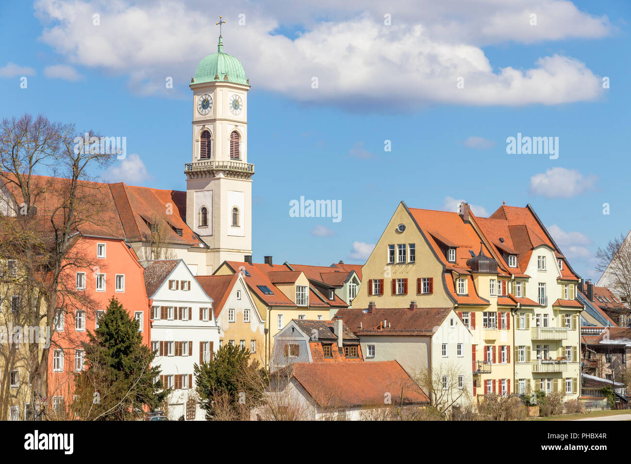 Stadtamhof, old quarter in Regensburg, UNESCO World Heritage Site