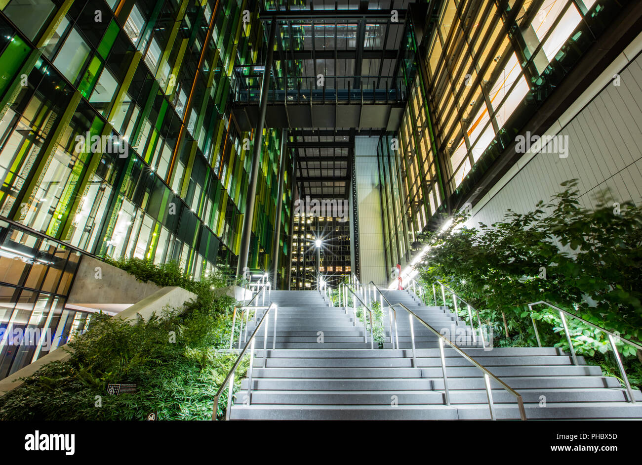 The Doppler and Meeting Center Buildings of Amazon's World Headquarters in Seattle, Washington Stock Photo