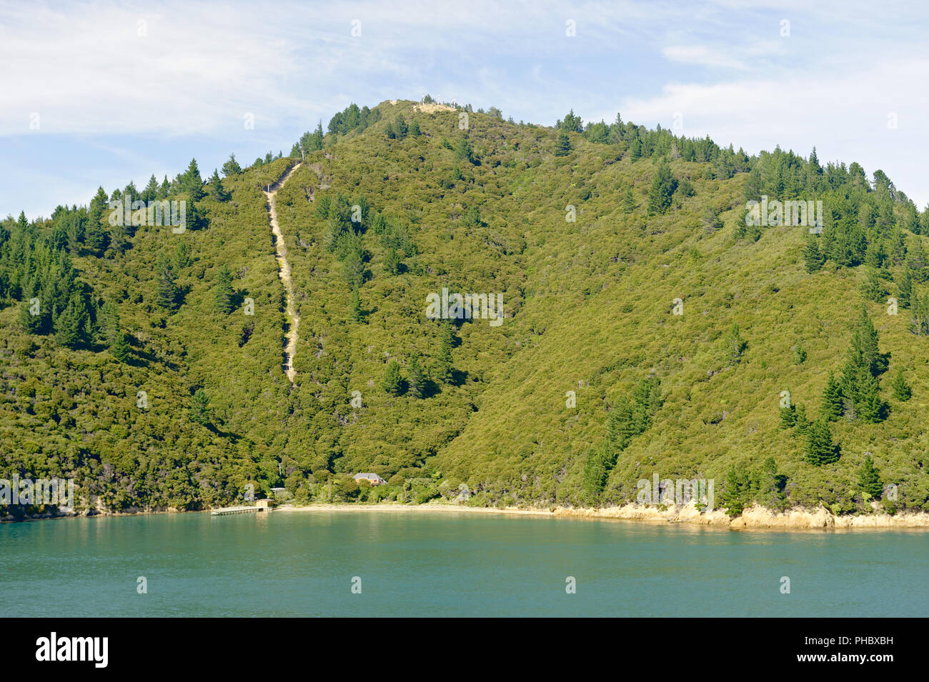 Queen Charlotte Sound, New Zealand Stock Photo Alamy