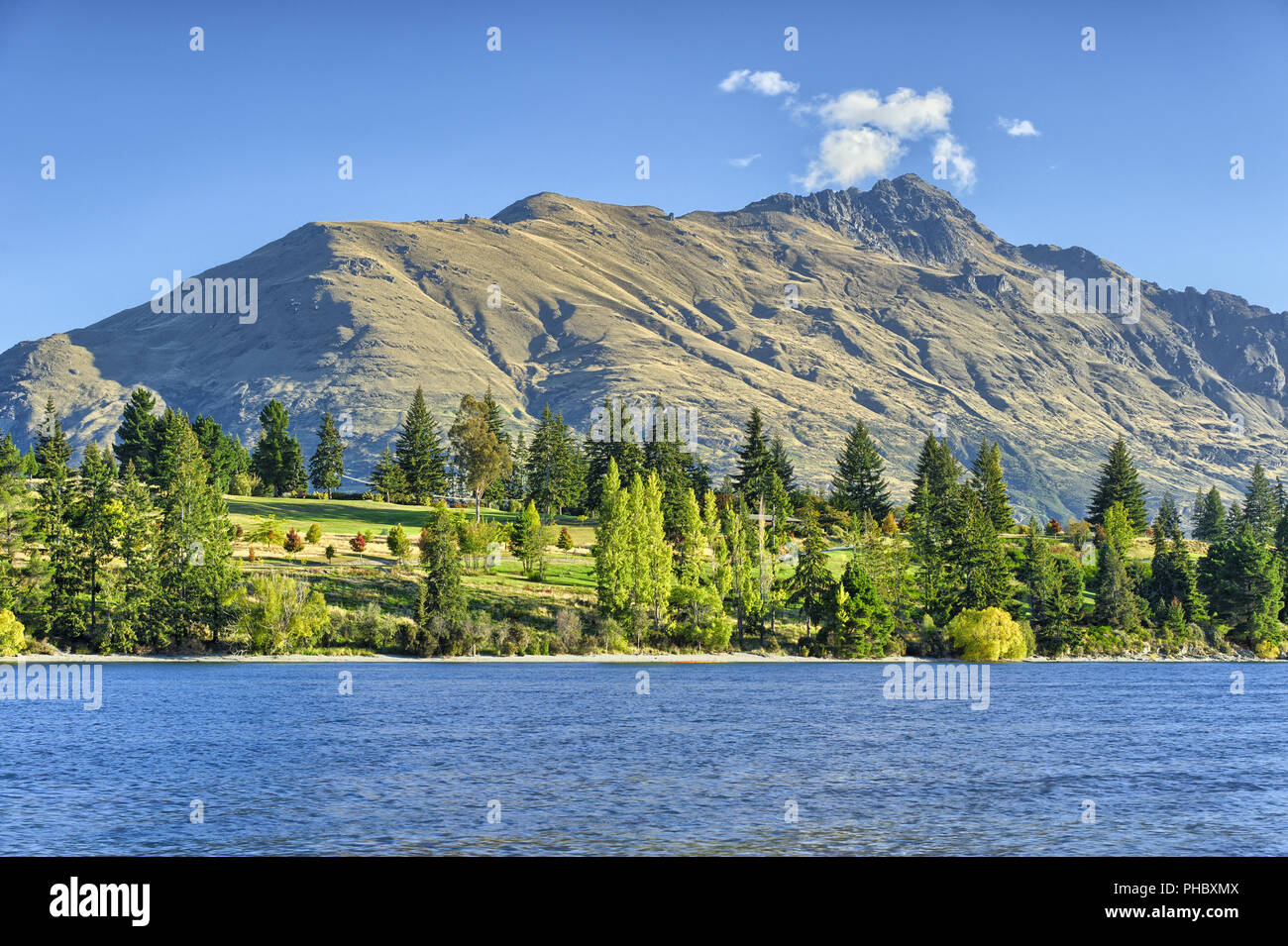 Lake Wakatipu and the Remarkables Stock Photo