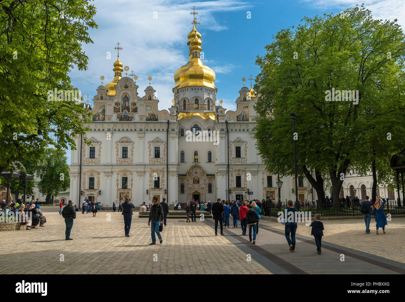 Dormition Cathedral (Ouspensky sobor), Kiev, Ukraine, Europe Stock Photo