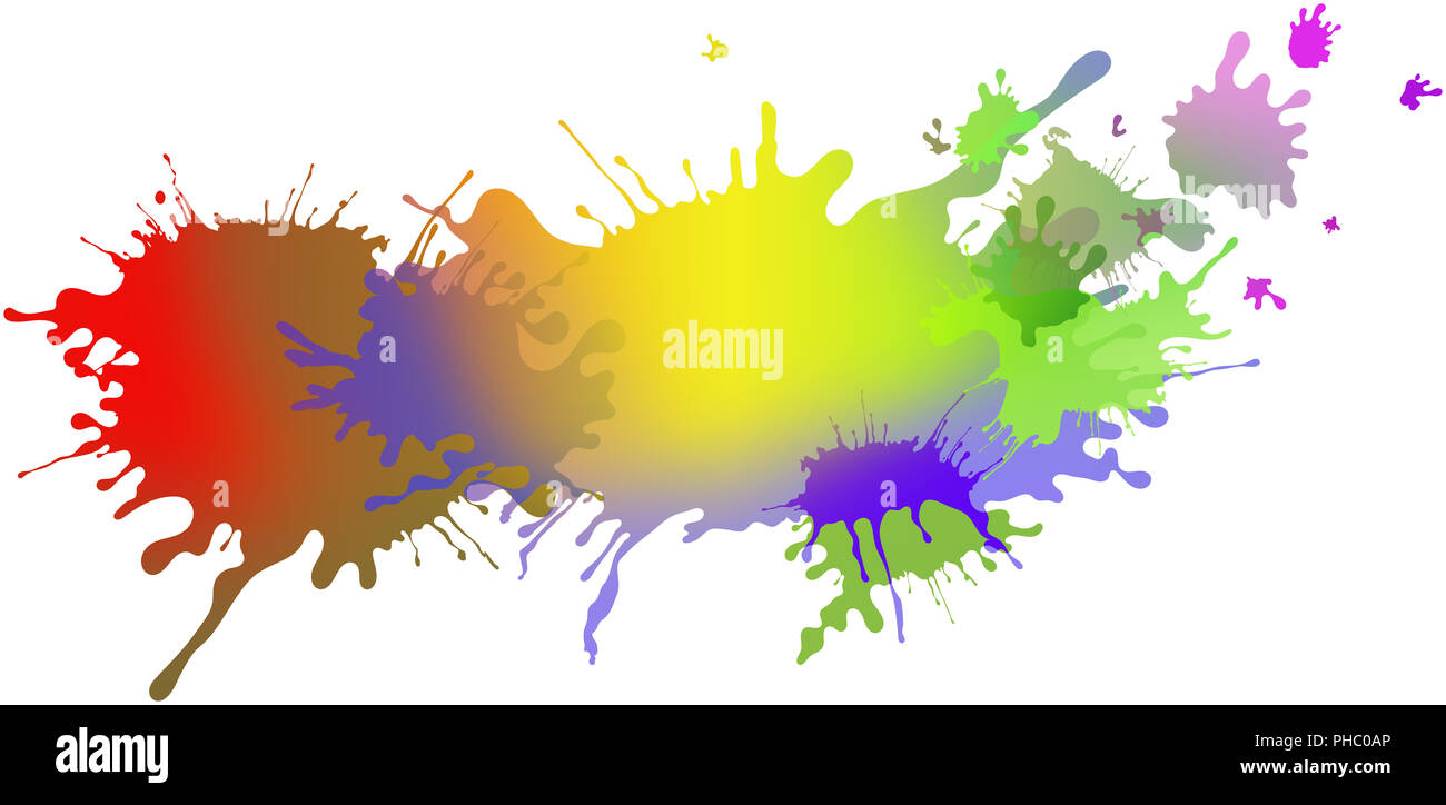 Paint Running Pattern paint pattern and splatter background with paint runs isolated Stock ...