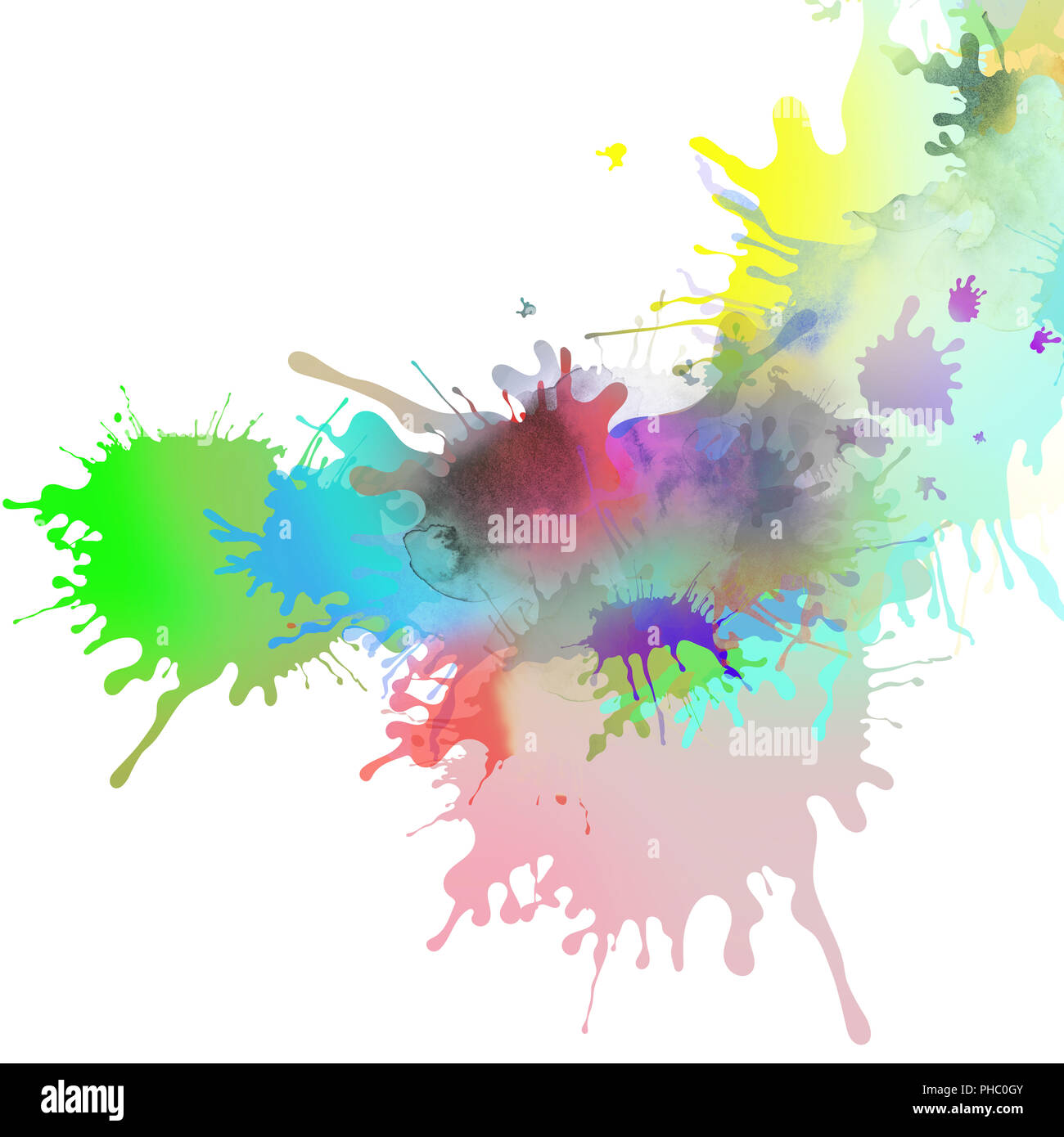 Paint Running Pattern paint pattern and splatter background with paint runs Stock Photo - Alamy