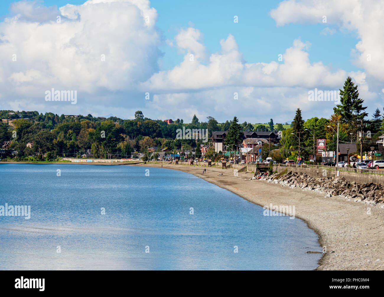 Llanquihue Lake, Puerto Varas, Llanquihue Province, Los Lagos Region, Chile, South America Stock Photo