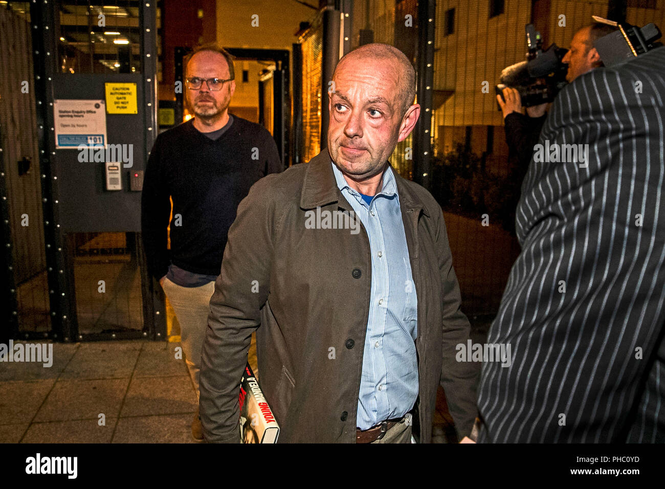 Investigative journalists Trevor Birney (left) and Barry McCaffrey