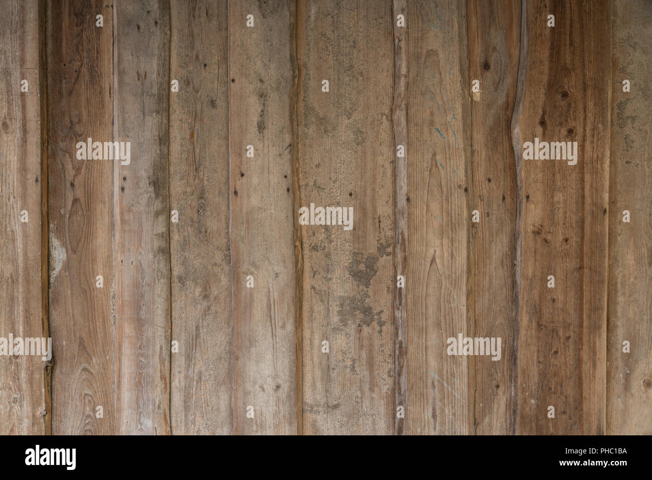 Natural wood as plank wall and visibility - background Stock Photo