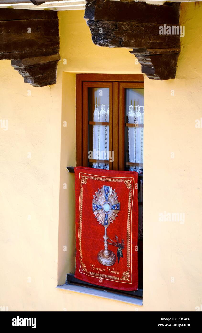 window with a sheet Stock Photo Alamy