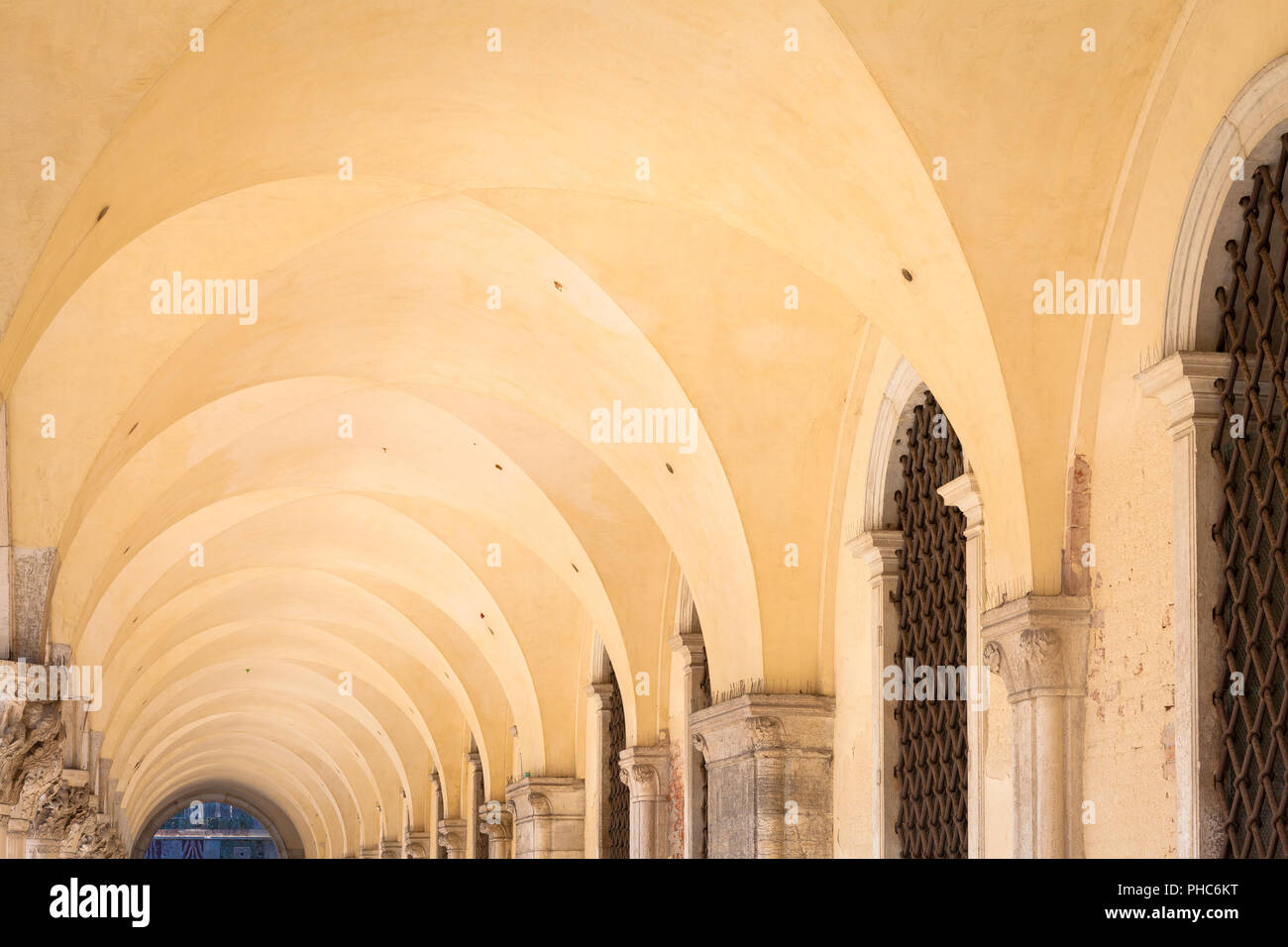 Gallery prospective in Venice - Italy Stock Photo