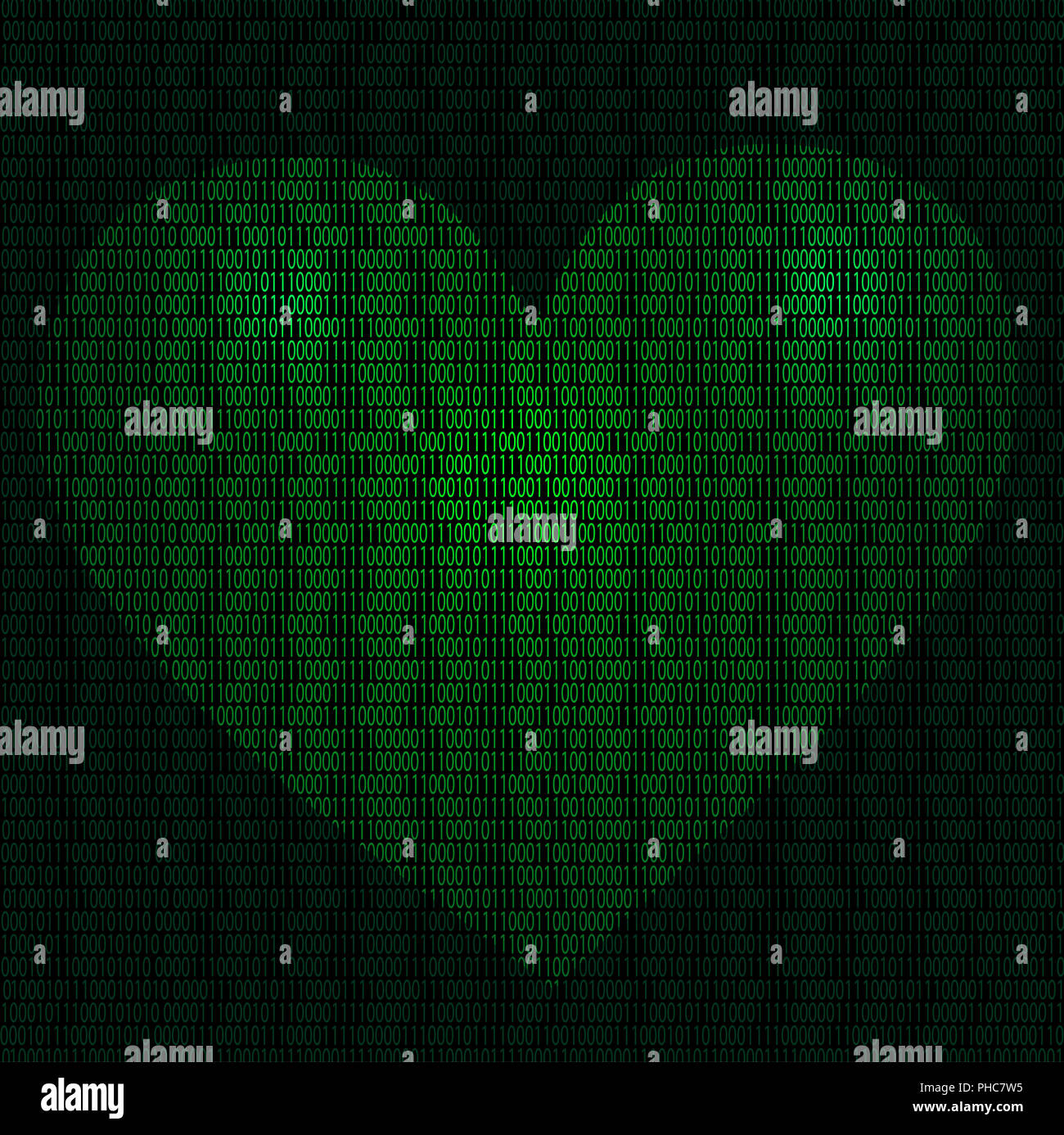 Imaginative cyber heart Stock Photo