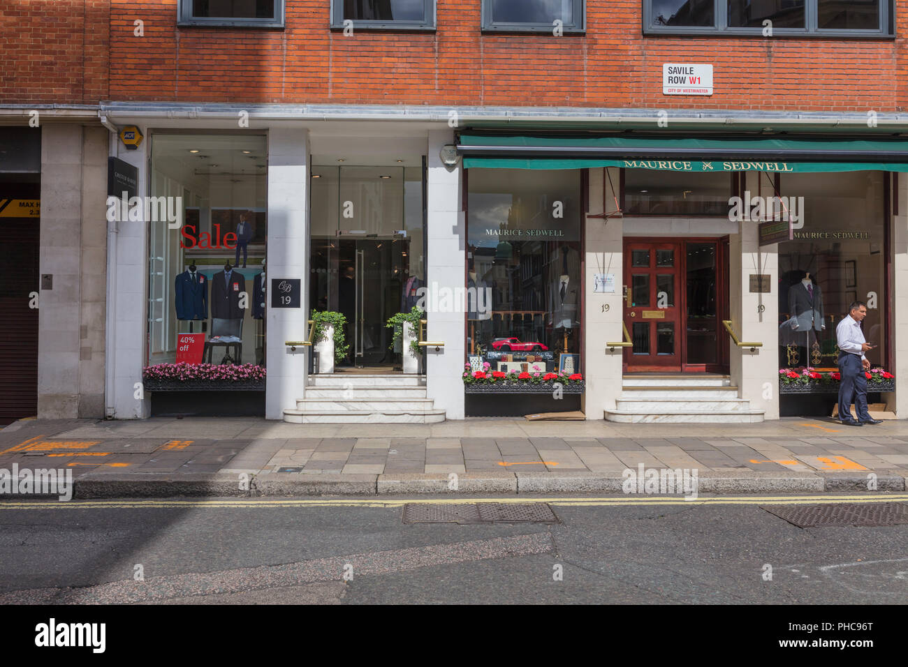 Men S Fashion Shops Savile Row London England Uk Stock Photo Alamy