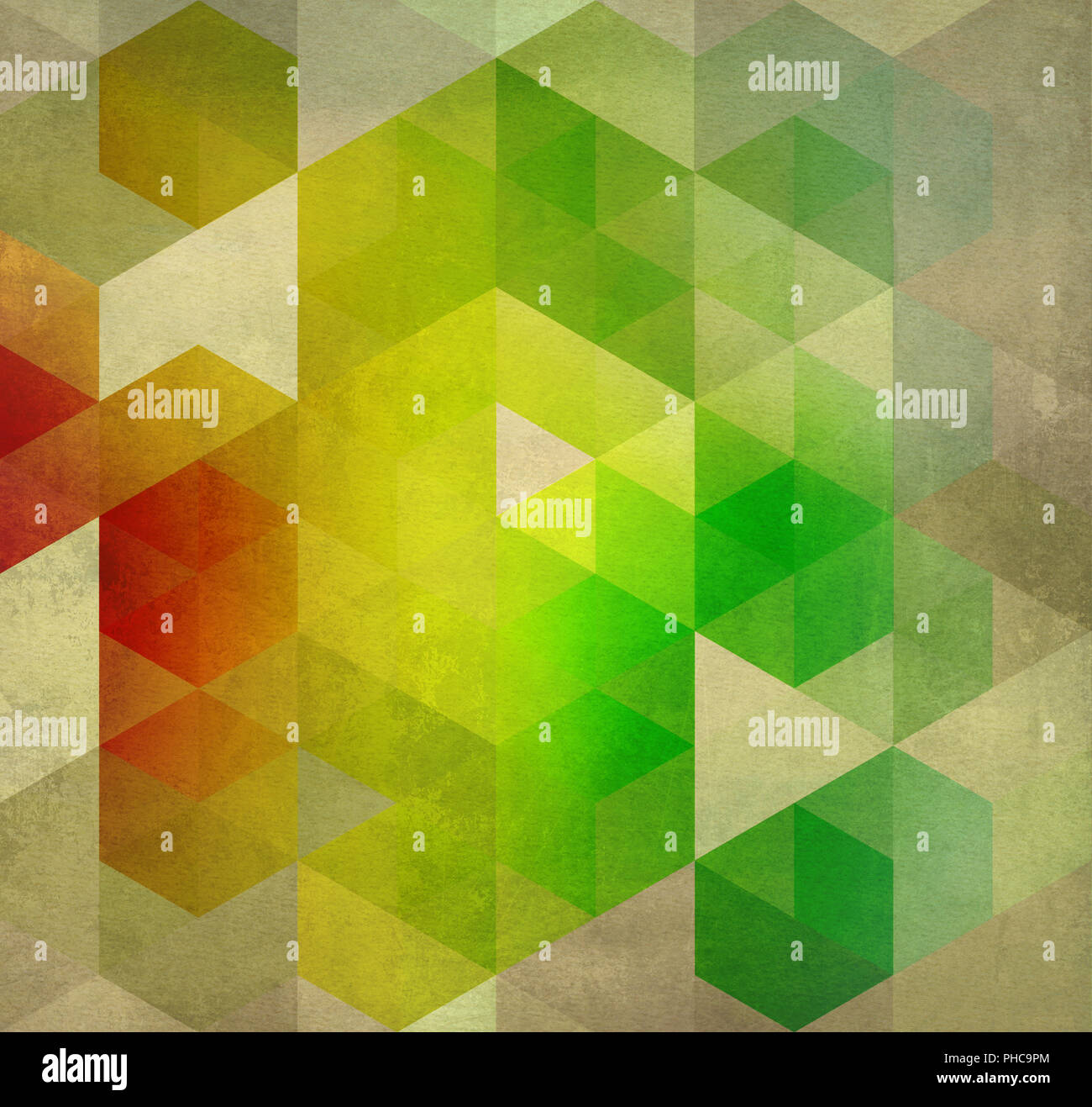 abstract mixed media artwork geometric Stock Photo