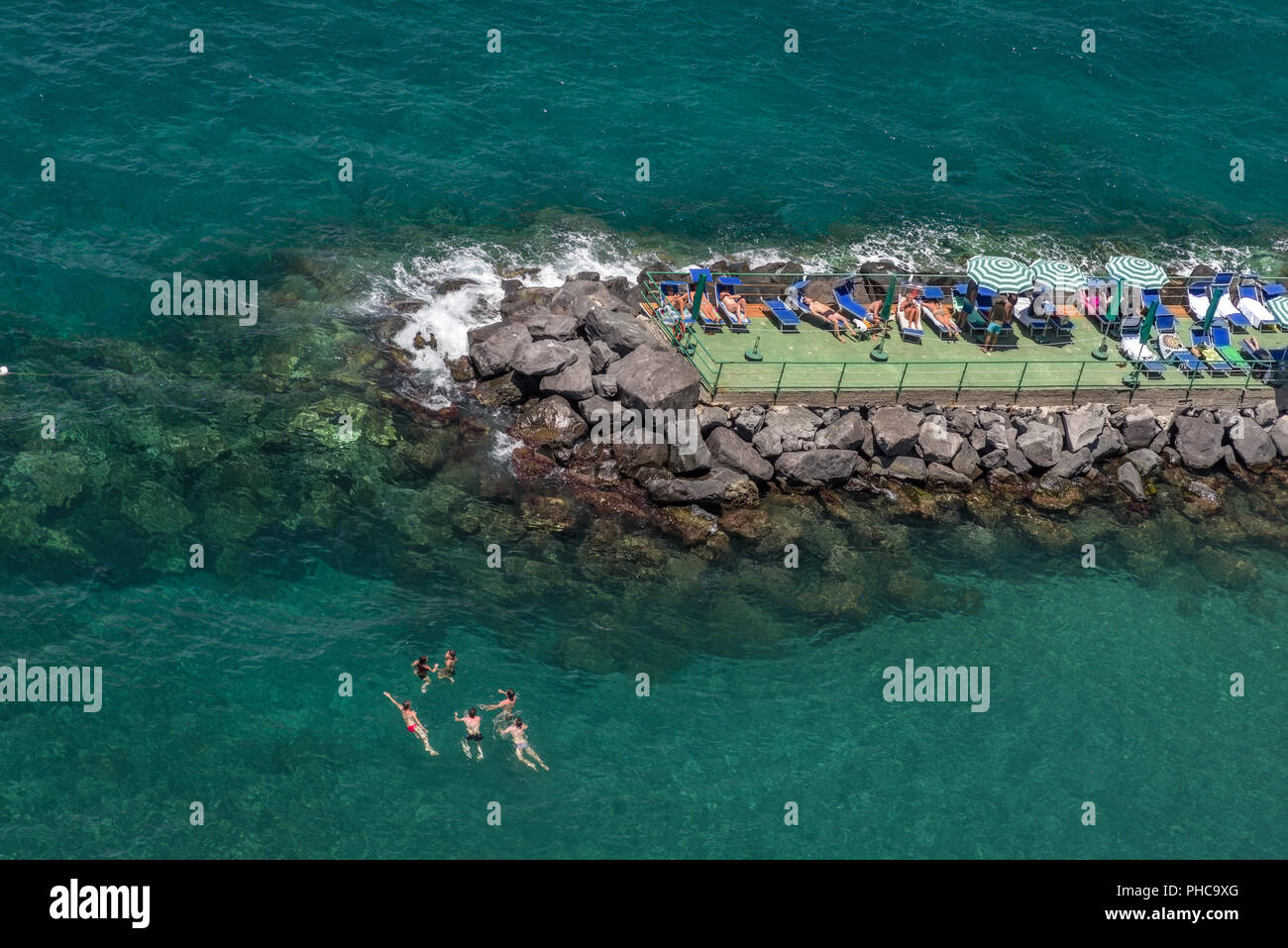 Bathing in the Mediterranean Stock Photo - Alamy