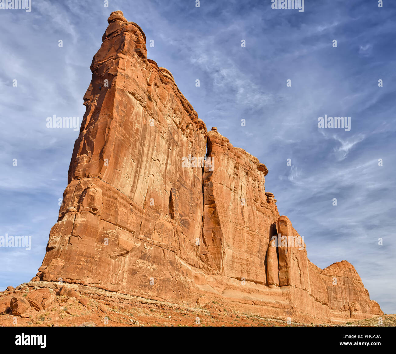 Tower of Babel and climbers Stock Photo