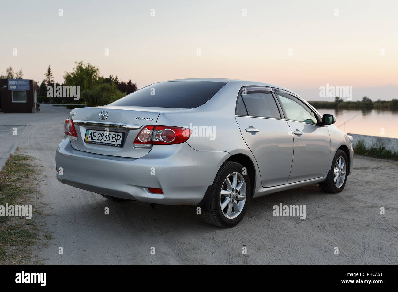 Paris, France, October 2018 Toyota Corolla Touring Sports Hybrid at Mondial  Paris Motor Show, 12th gen, E210 produced by Japanese automaker Toyota  Stock Photo - Alamy