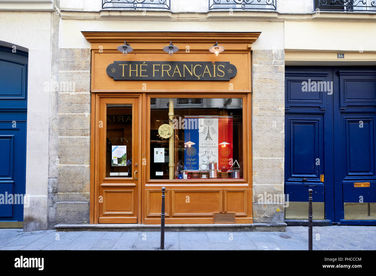 Mariage Freres tea shop on Rue du Bourg Tibourg in Le Marais in Paris Stock  Photo - Alamy