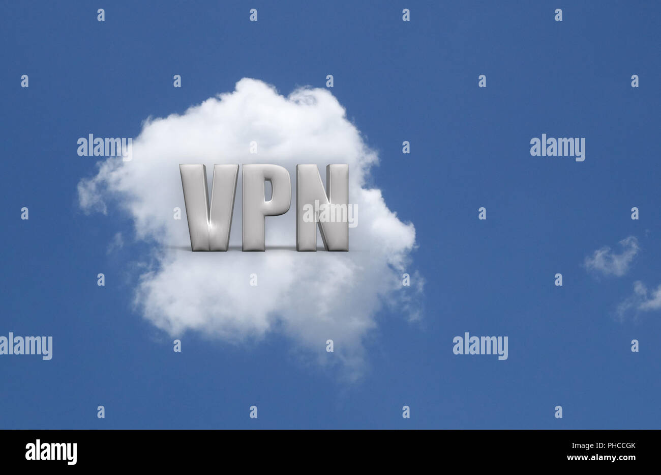 VPN cloud concept Stock Photo