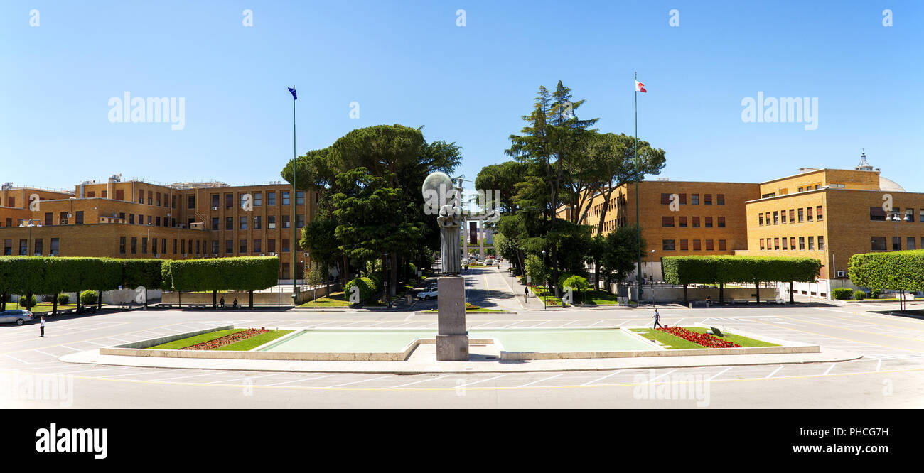 View of Sapienza university city , Rome Stock Photo