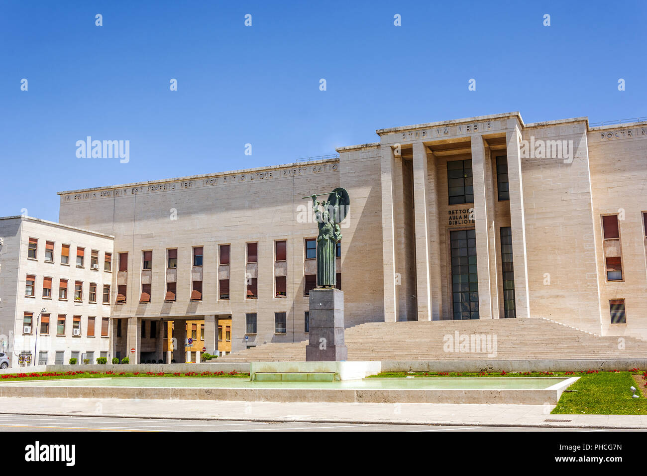 statue of Minerva in Sapienza University, Rome Stock Photo