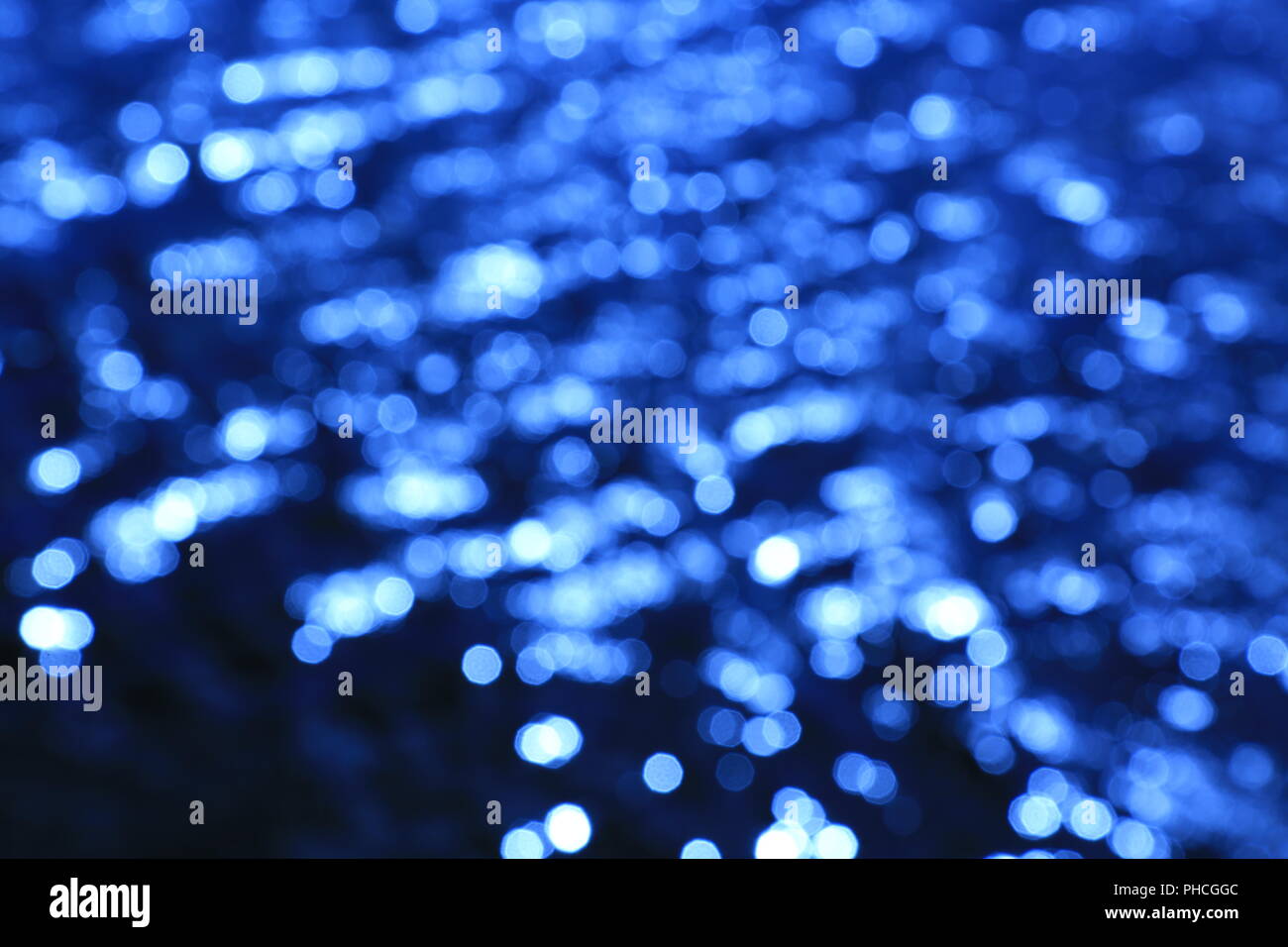 background glittering water bokeh Stock Photo