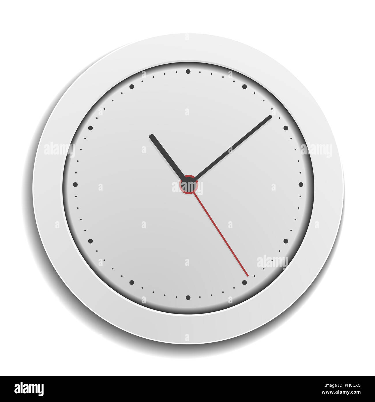 simple modern clock Stock Photo
