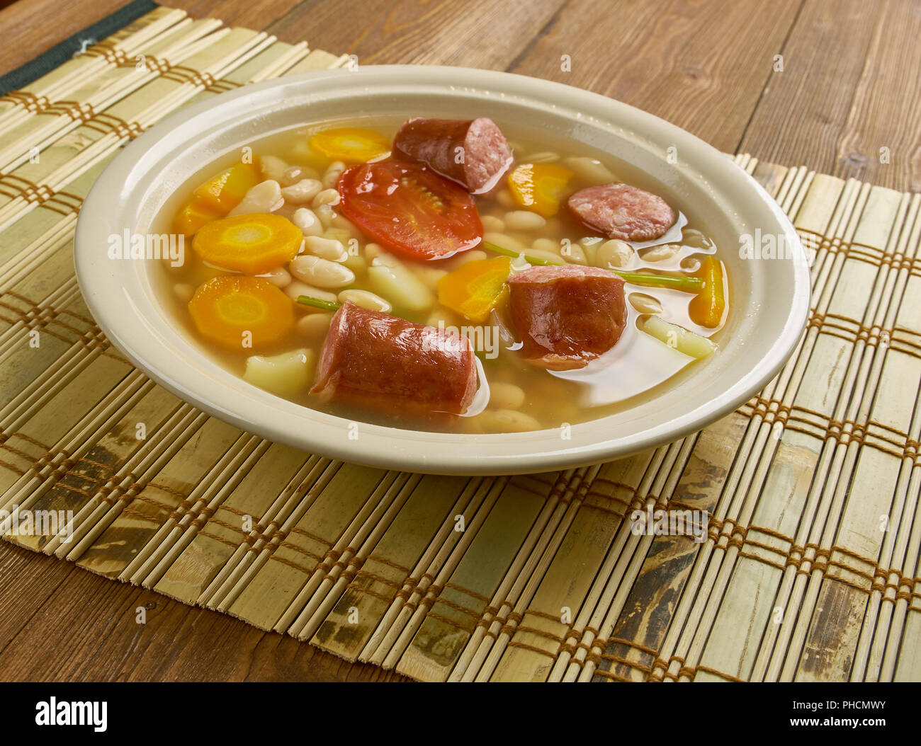 Croatian Bean Soup Stock Photo Alamy