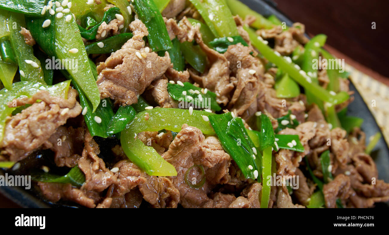Quick Beef Stir-Fry Stock Photo - Alamy
