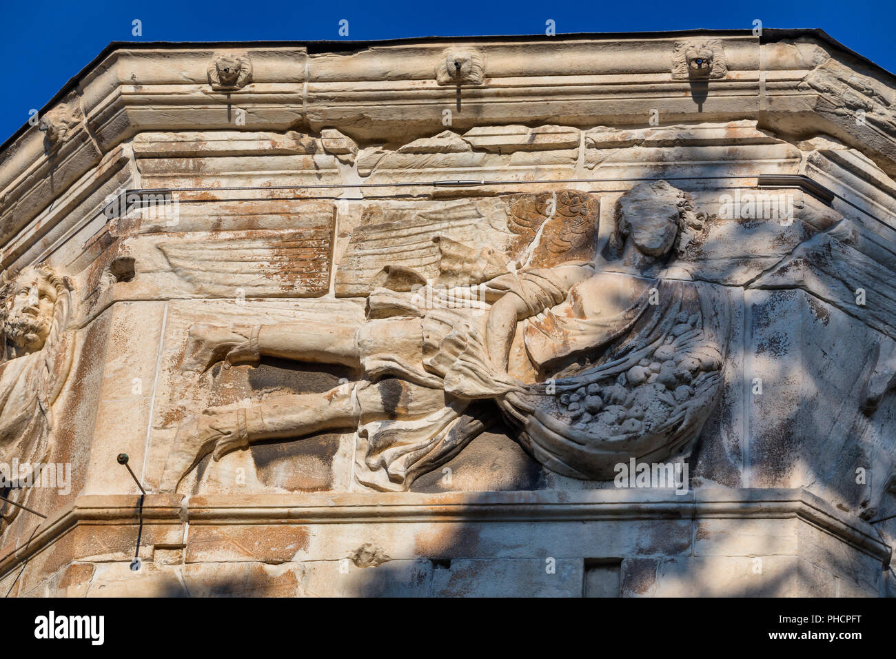 Tower of Winds, Aerides (50 BC), Roman Agora, Athens, Greece Stock Photo