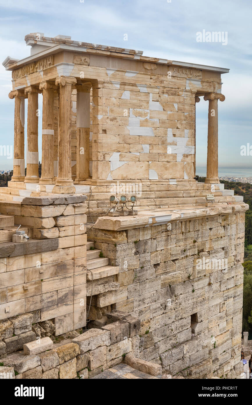 Temple of Athena Nike Nika Apteros 420 BC Athens Greece Stock Photo Alamy