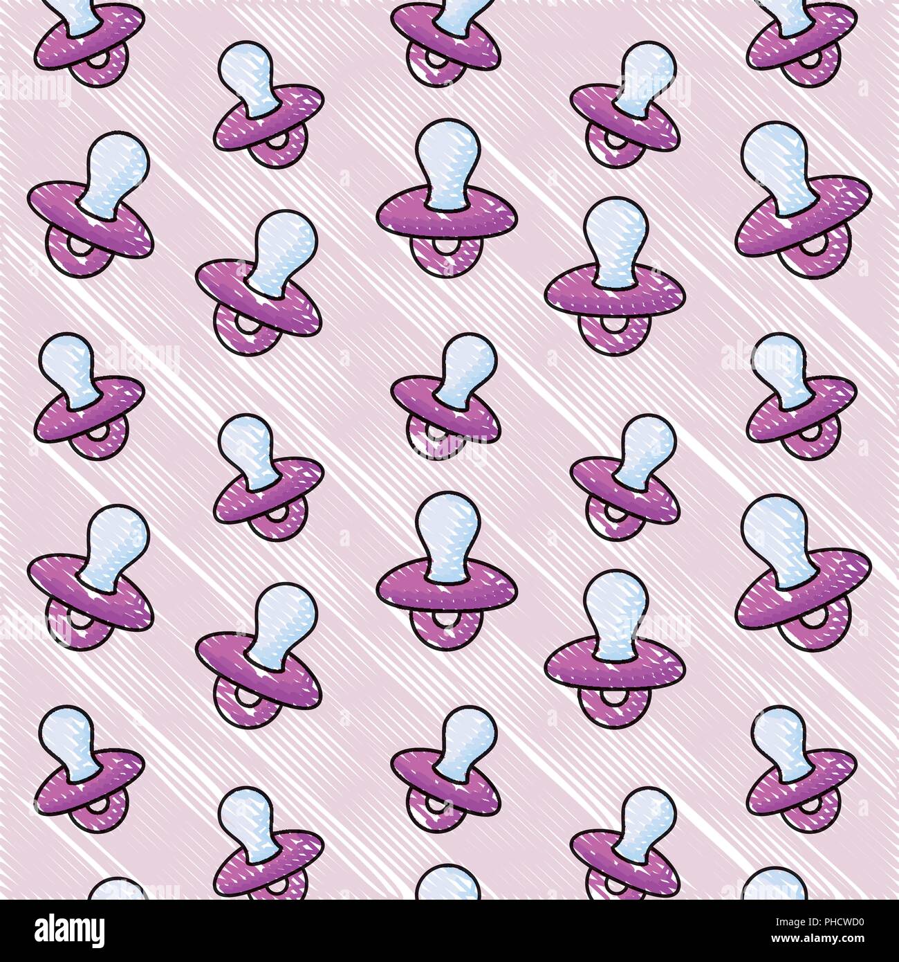 background of baby pacifier pattern, vector illustration Stock Vector ...