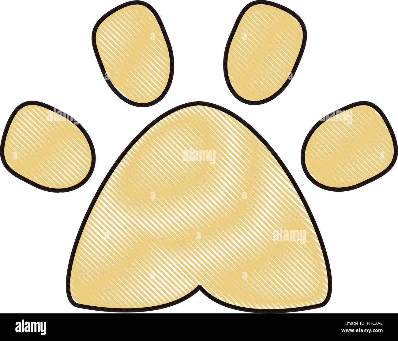 dog paw icon over white background, vector illustration Stock Vector ...