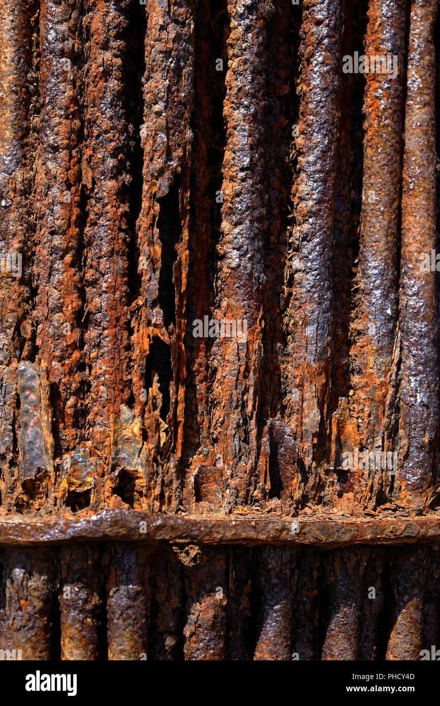 Rust, rusty metal rods Stock Photo Alamy