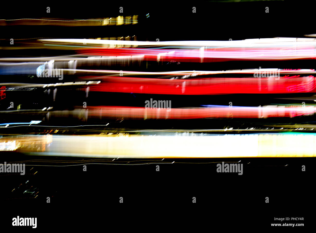 Road traffic in motion blur Stock Photo Alamy