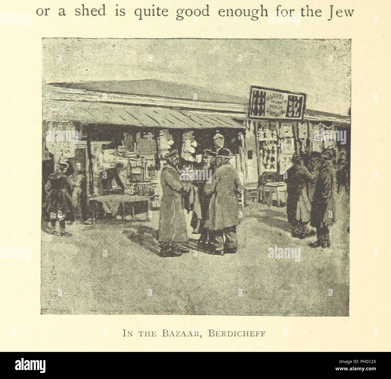 Image  from page 112 of 'The Jew at Home. Impressions of a summer and an autumn spent with him in Russia and Austria. [Reprinted with additions from “The Illustrated London News.”] . With illustrations by the auth0077. Stock Photo