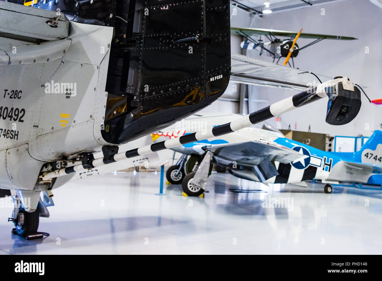 North American T28C Landing Hook Stock Photo Alamy