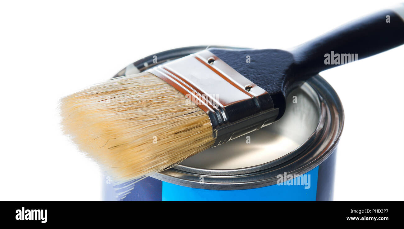 Paint can brush hires stock photography and images Alamy