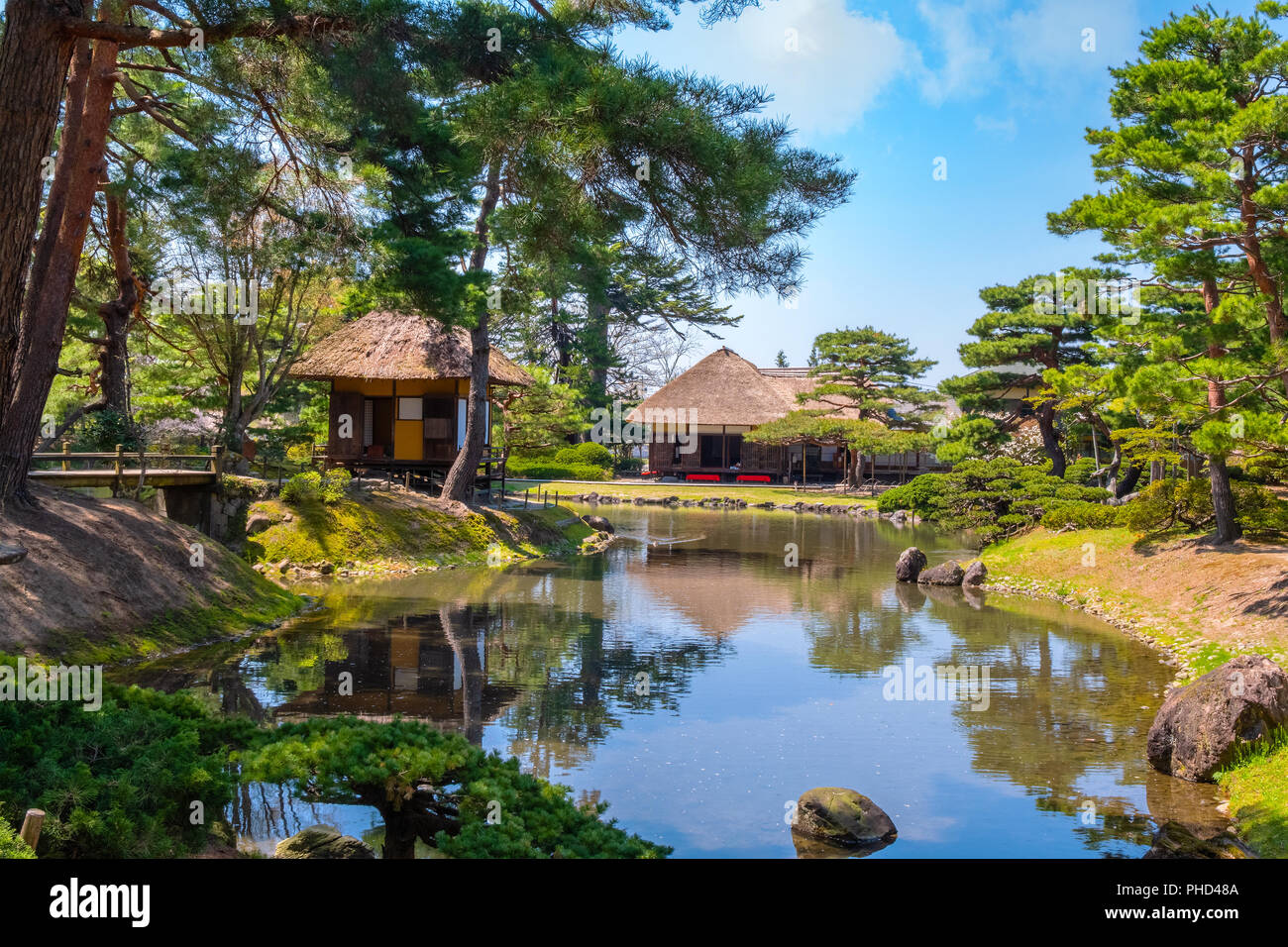 Oyakuen medicinal herb garden in the city of Aizuwakamatsu, Fukushima