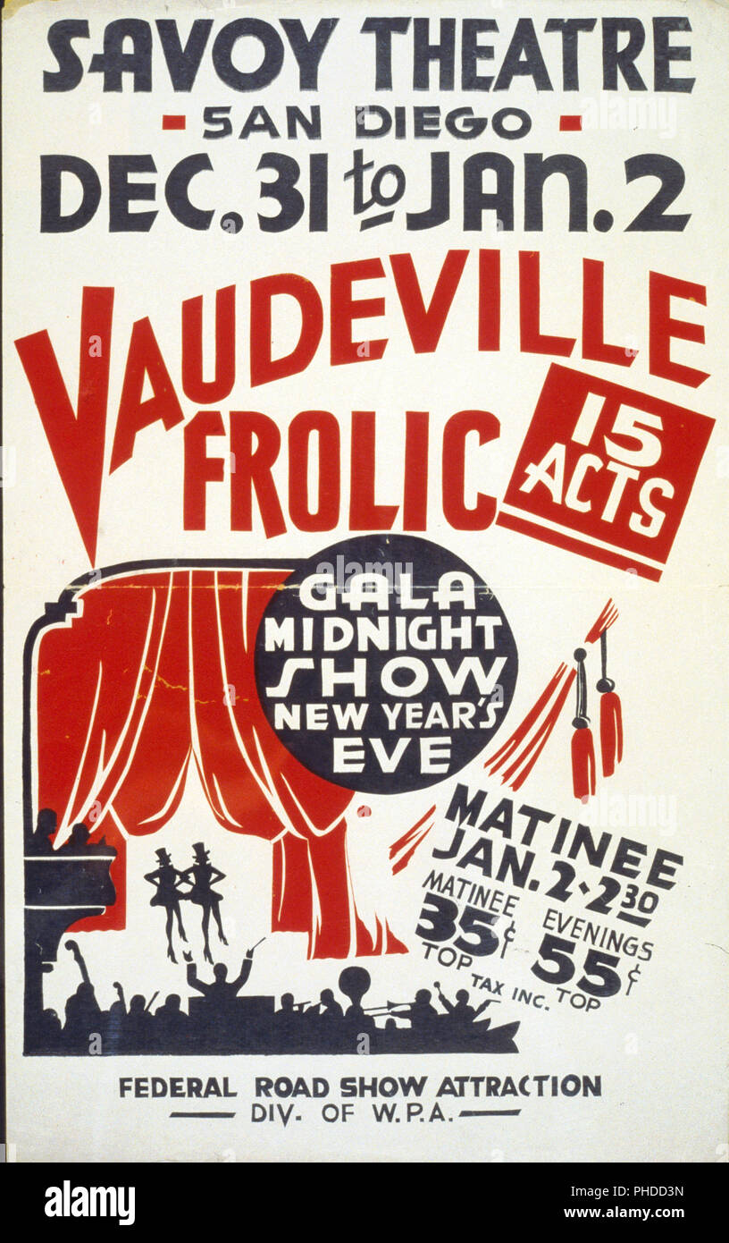 Vaudeville stage hi-res stock photography and images - Alamy