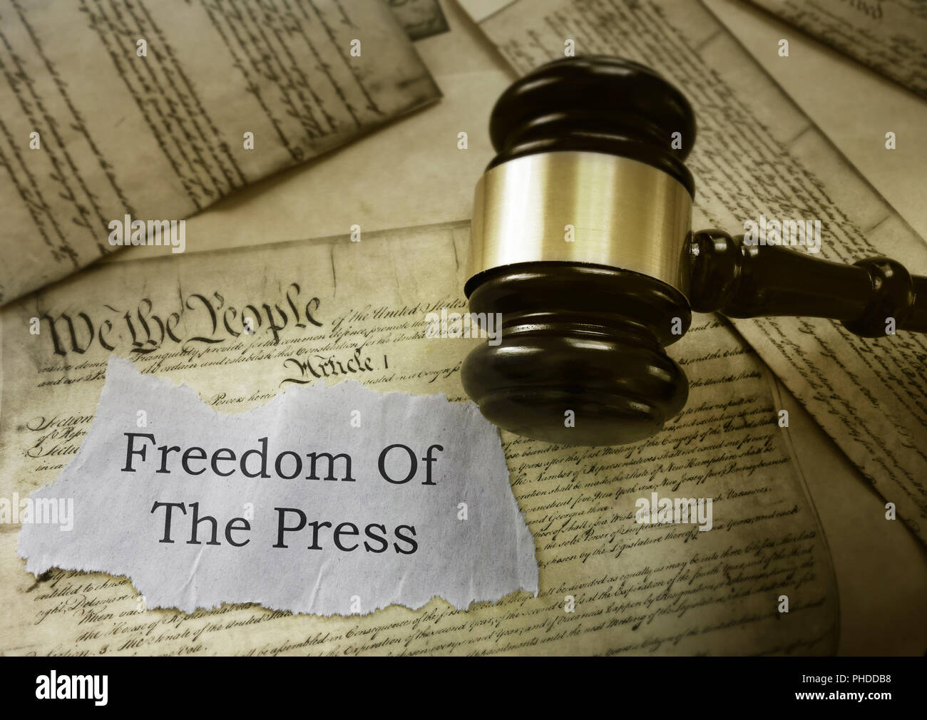 Freedom of the Press Stock Photo