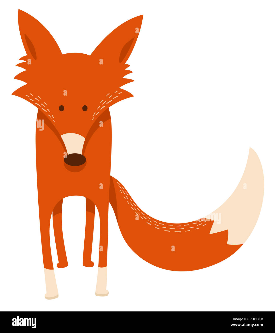 cute cartoon red fox animal character Stock Photo Alamy