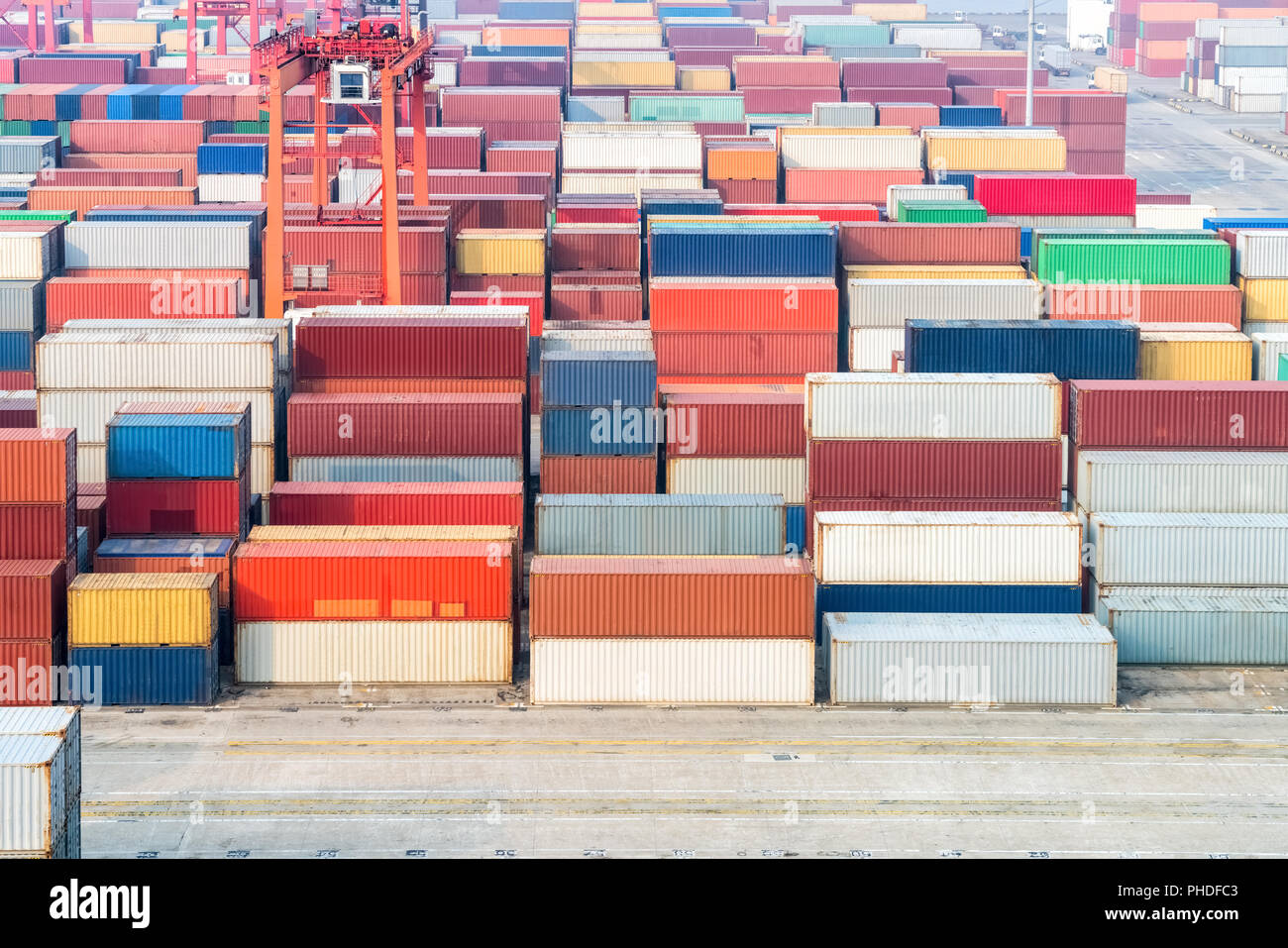 container depot background Stock Photo
