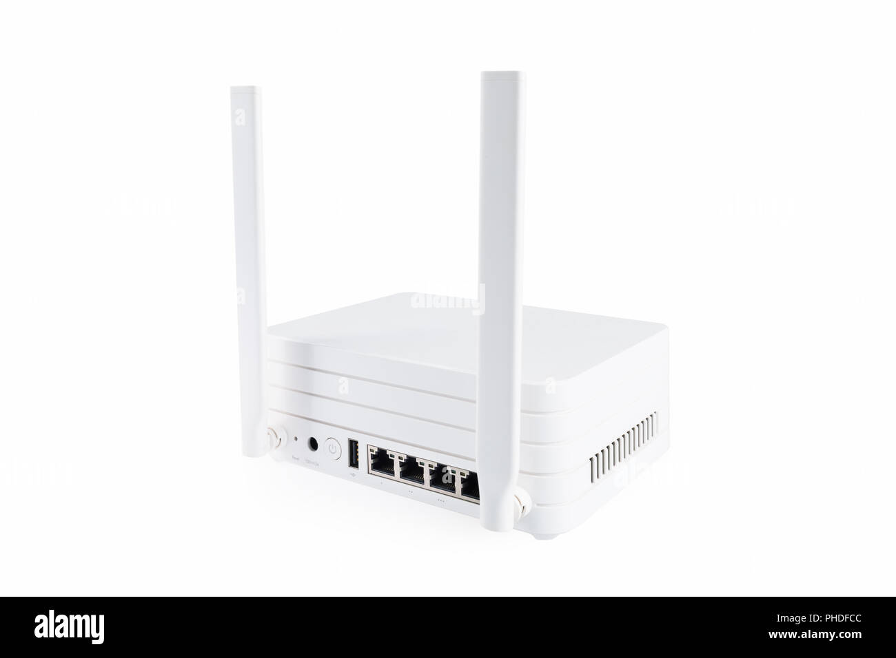 white router isolated Stock Photo