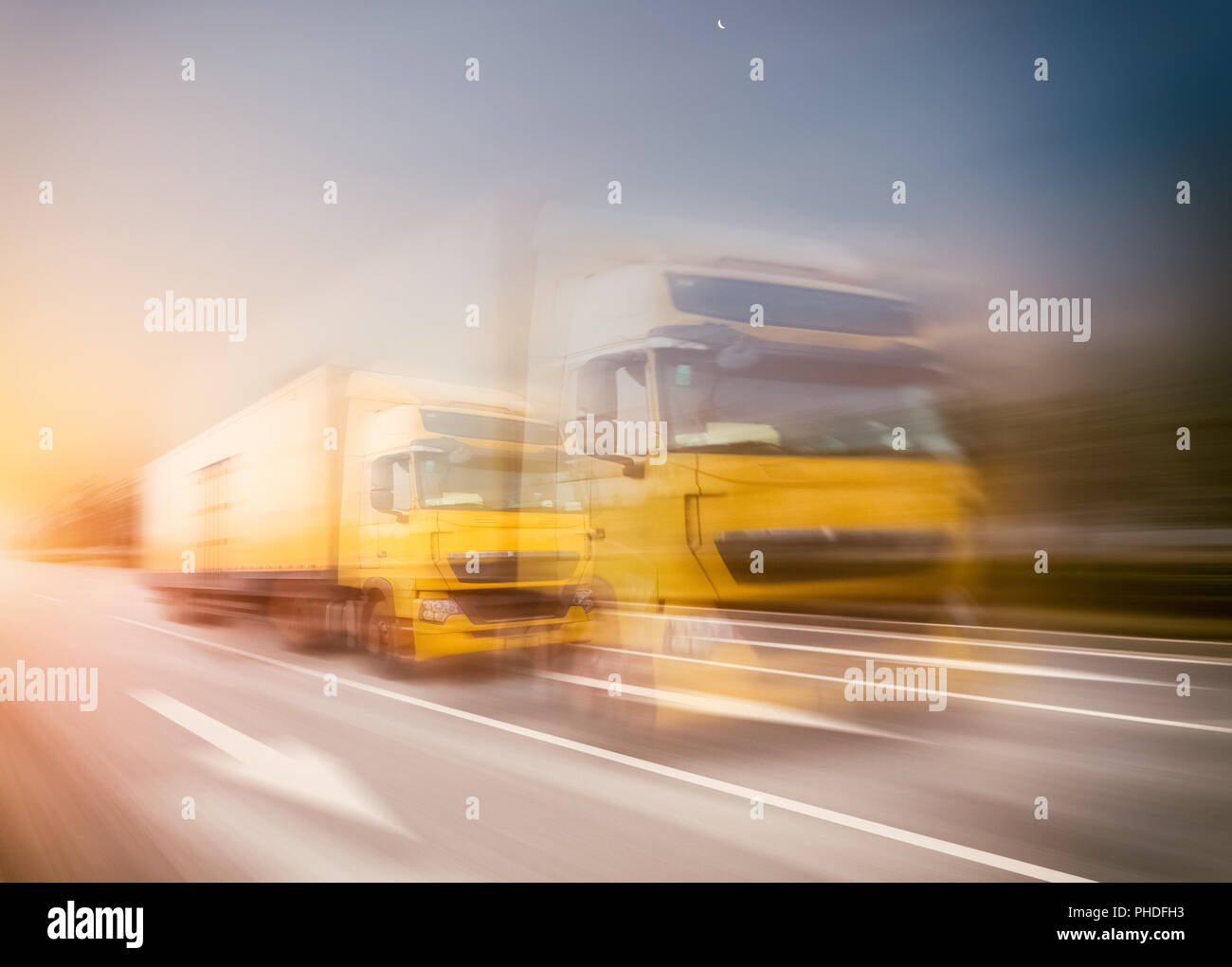 express truck transport Stock Photo