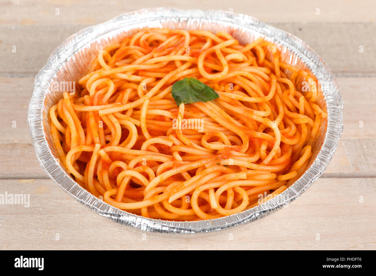 pasta with tomato sauce Stock Photo