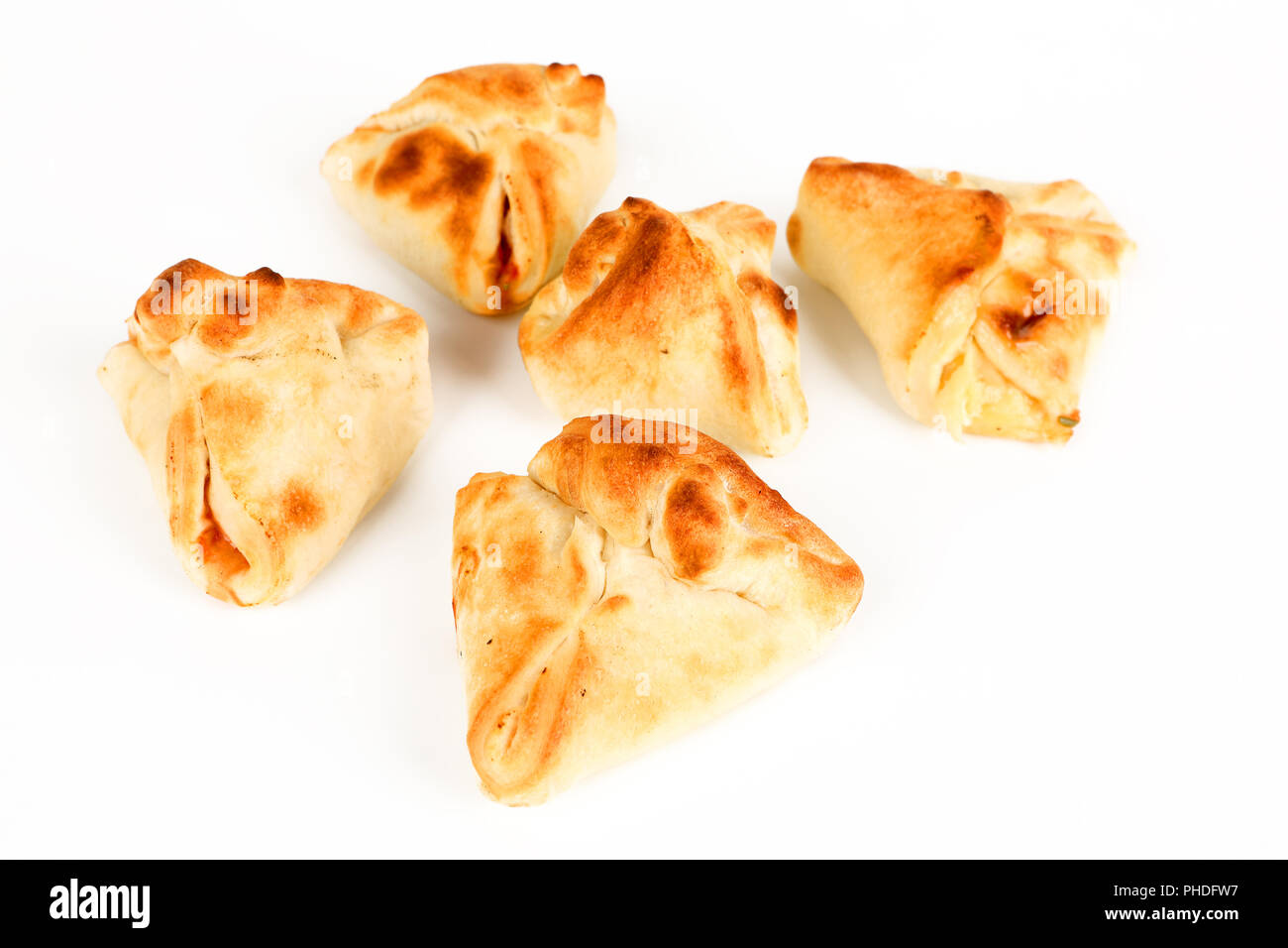 pizza rolls filled with cheese Stock Photo