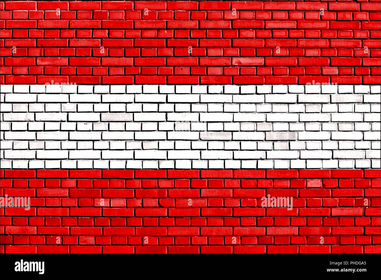flag of Austria painted on brick wall Stock Photo - Alamy