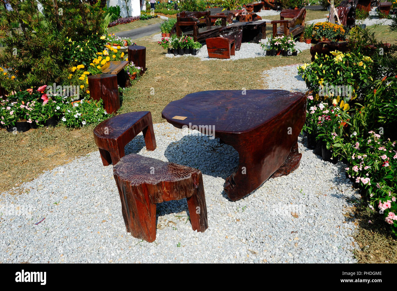Tree Stump Bench Stock Photos Tree Stump Bench Stock Images
