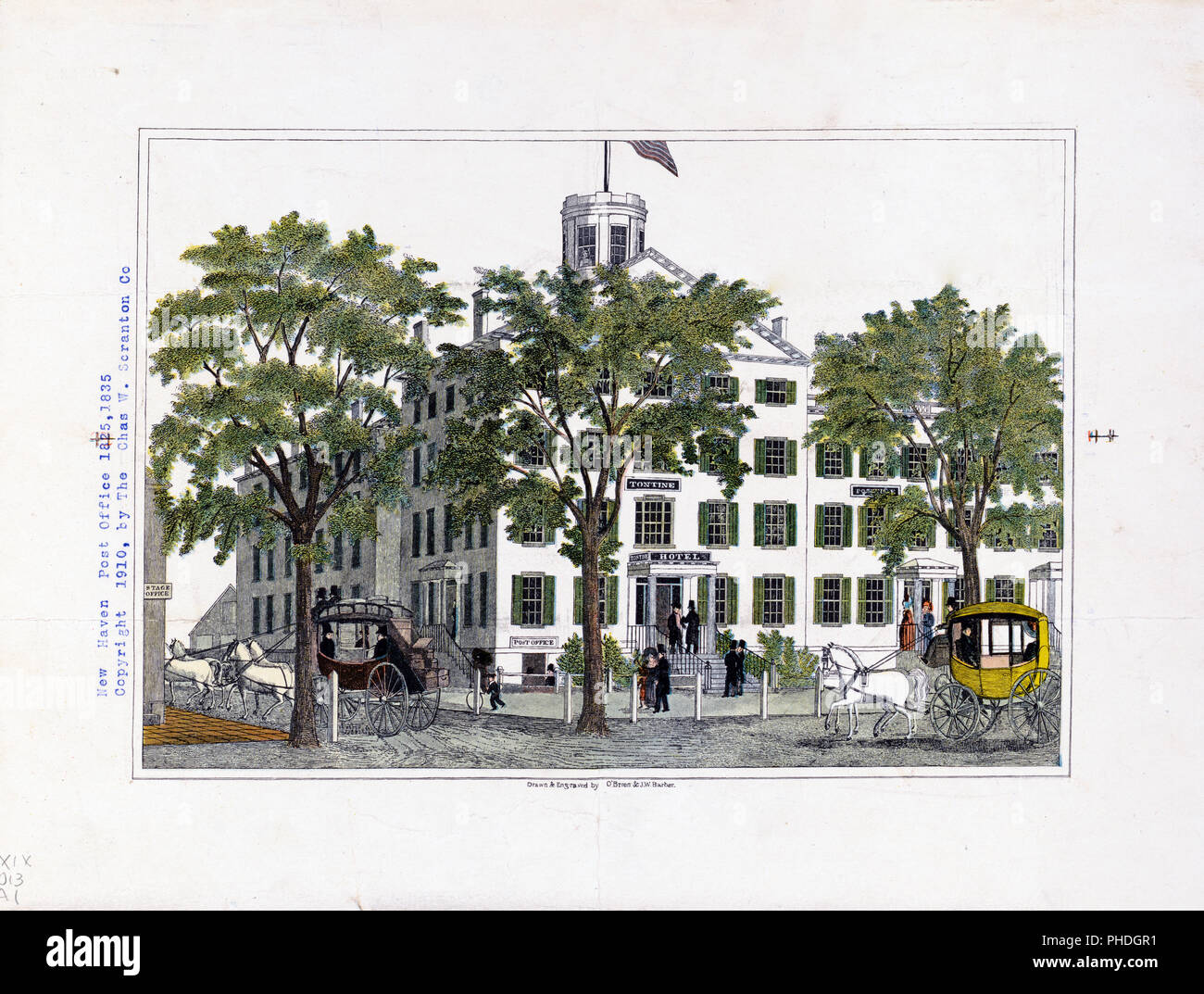 New Haven Post Office, 1825, 1835 Stock Photo Alamy