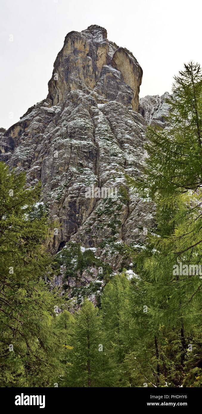 mountain tower Laserzwand Stock Photo